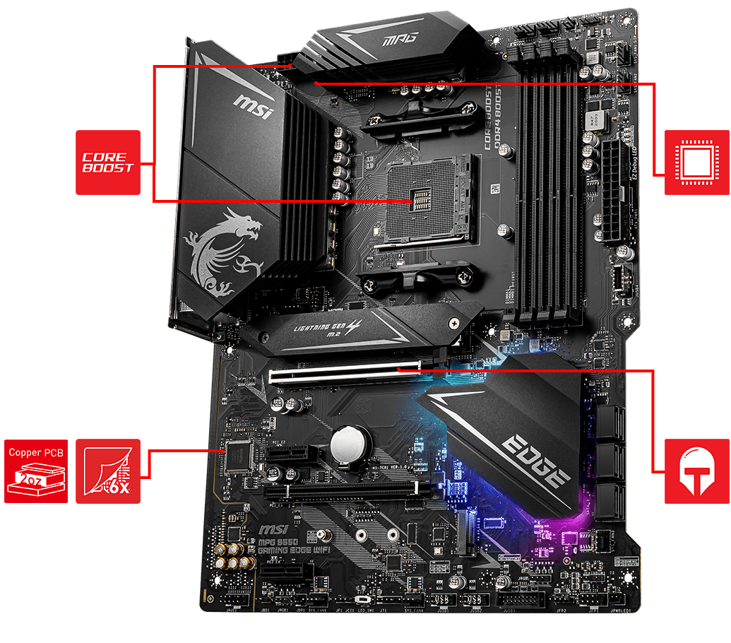 MPG B550 GAMING EDGE WIFI