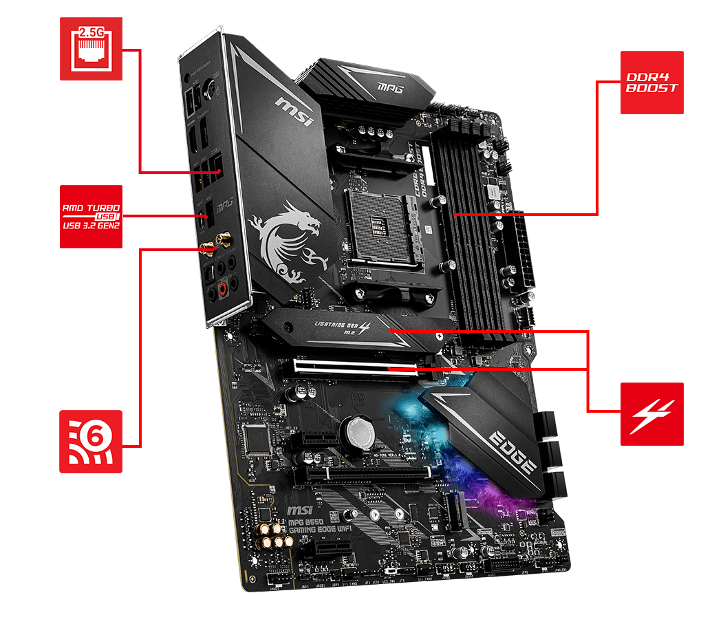 MPG B550 GAMING EDGE WIFI