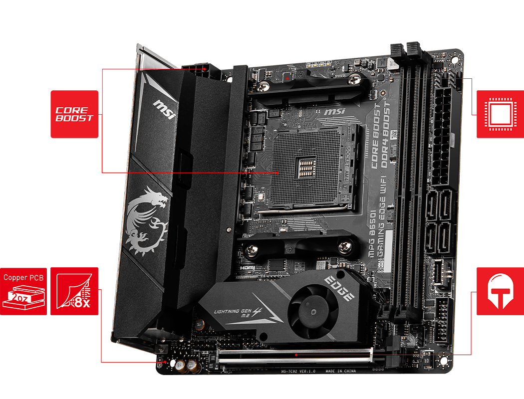 MPG B550I GAMING EDGE WIFI