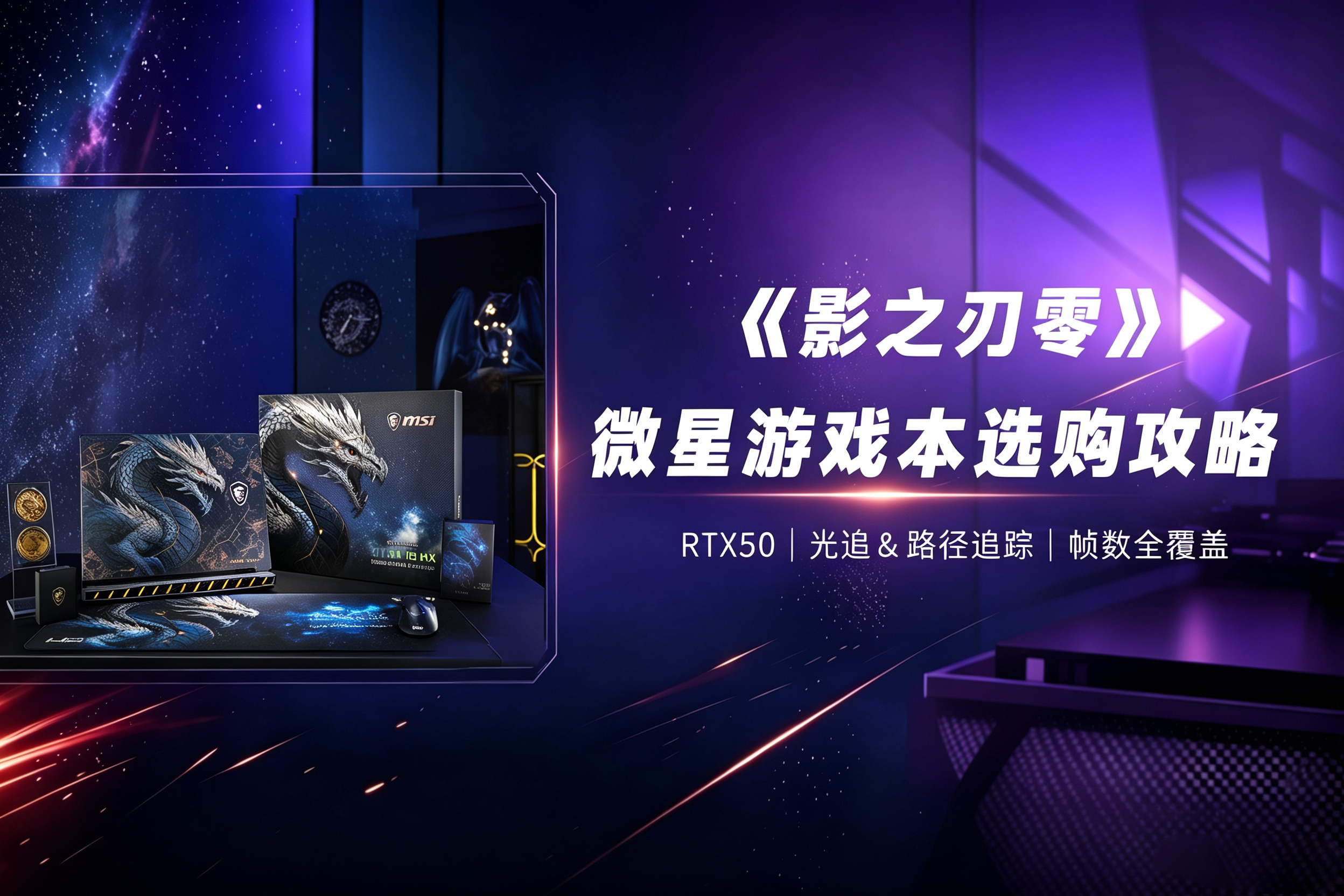 2026 《影之刃零》微星游戏本选购攻略，RTX50显卡+分辨率+帧数全覆盖