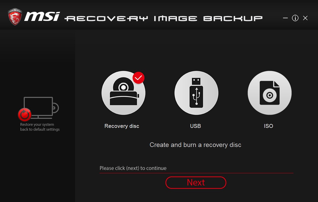os burnrecovery