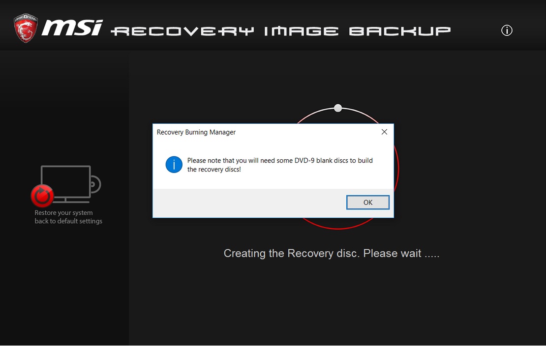os burnrecovery