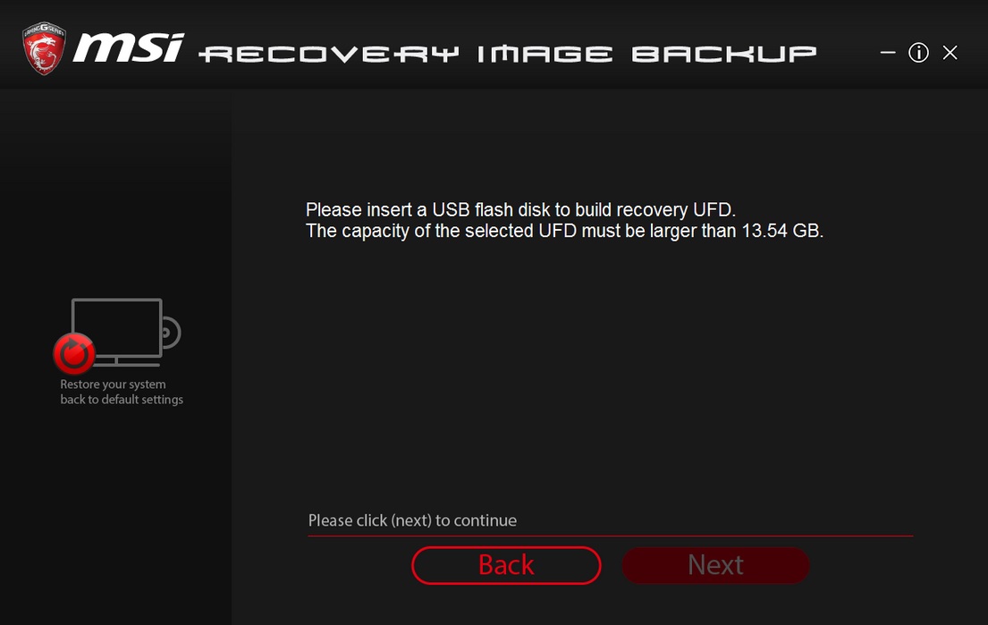 os burnrecovery