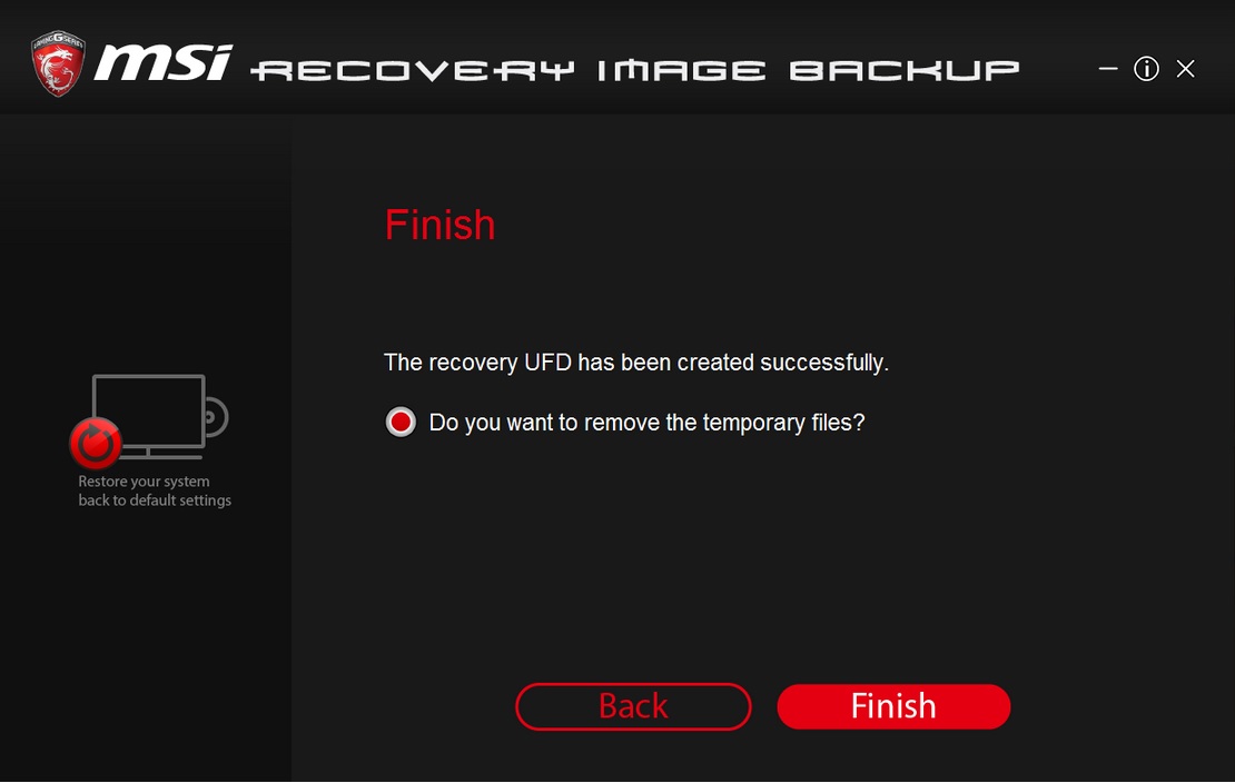 os burnrecovery