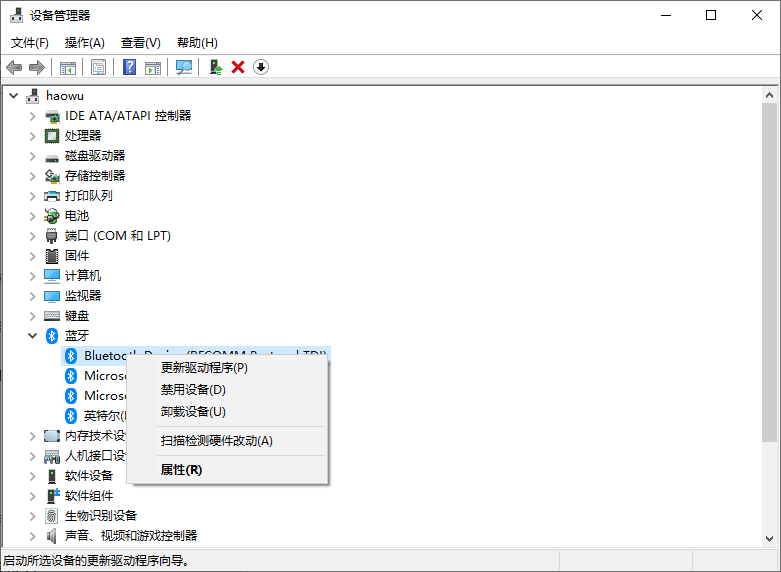Updating Bluetooth Driver