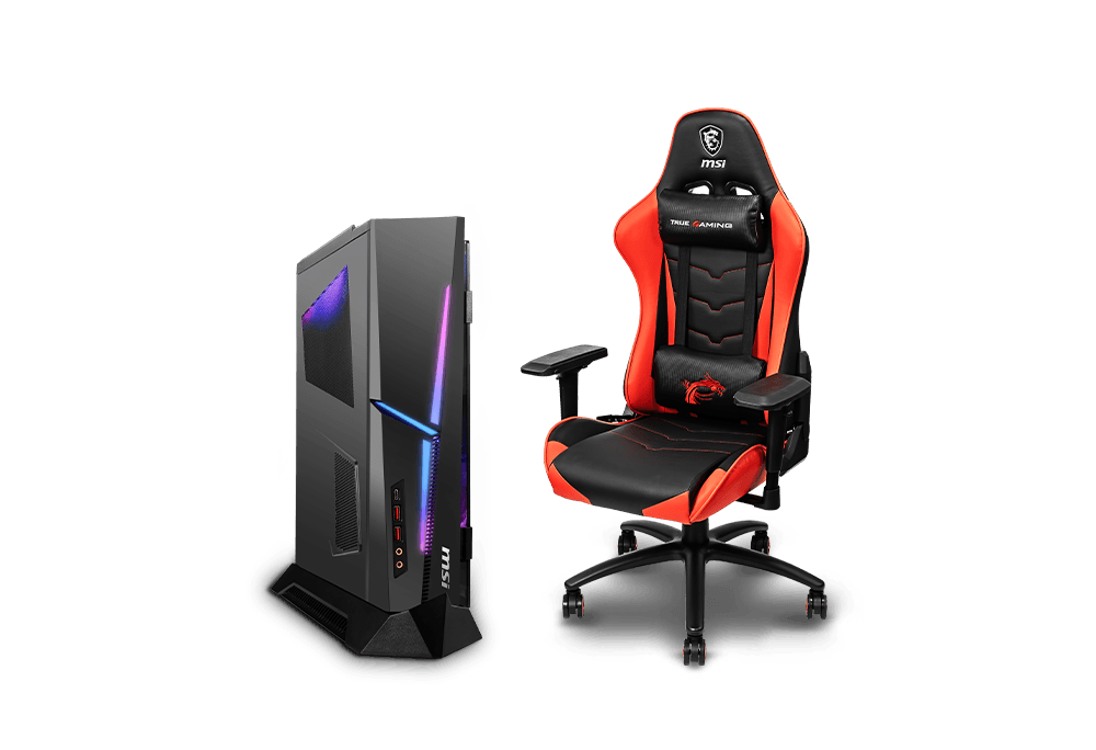 mis gaming chair and Trident 3
