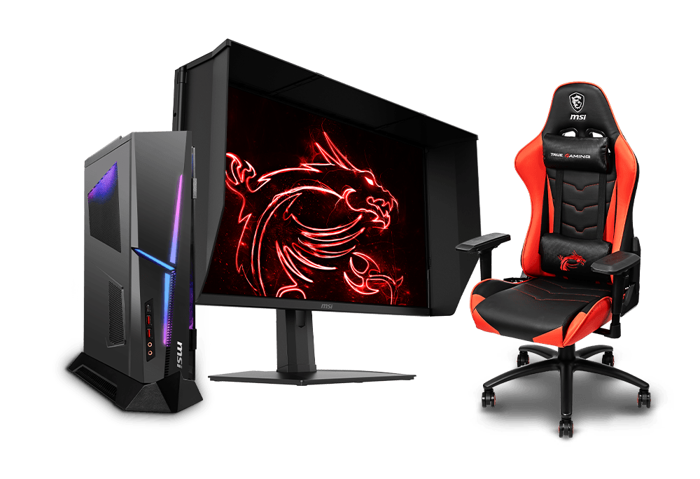 mis gaming chair and Trident 3