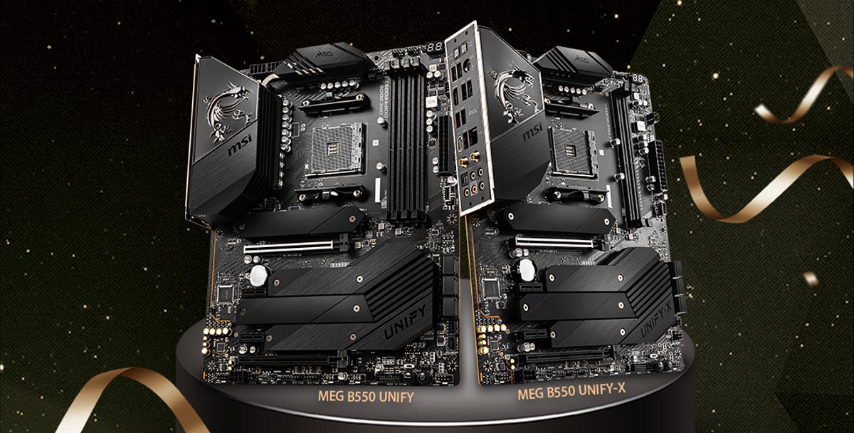 MSI 主機板 MEG B550 UNIFY 及 B550 UNIFY-X