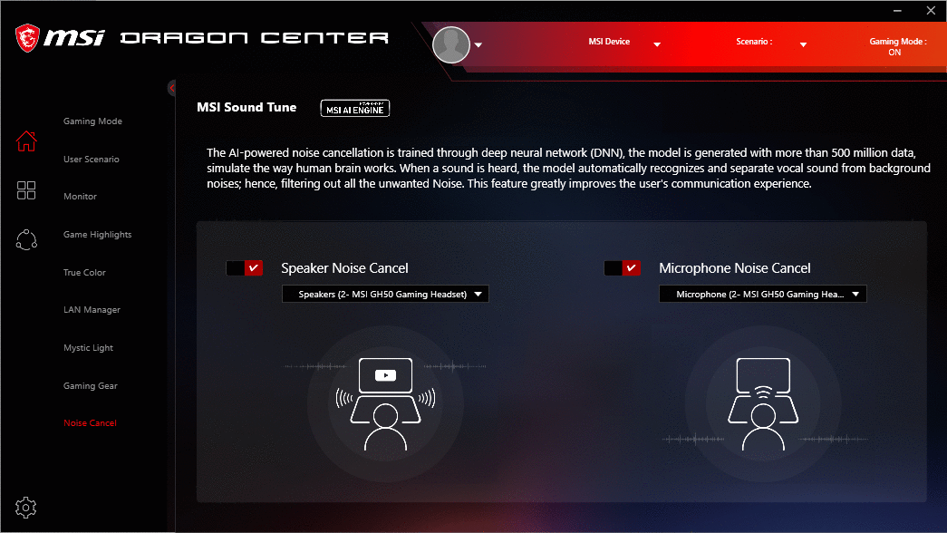 Listening without noise