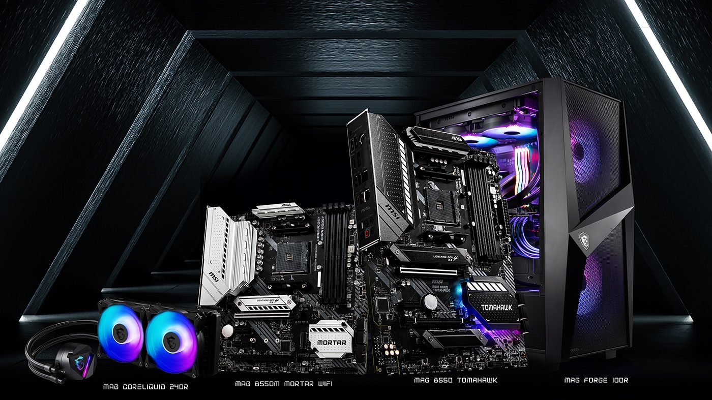 MSI MOTHERBOARDS B550 MAG FEAT CASE