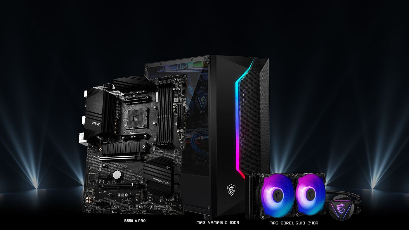 MSI MOTHERBOARDS B550 MAG FEAT CASE