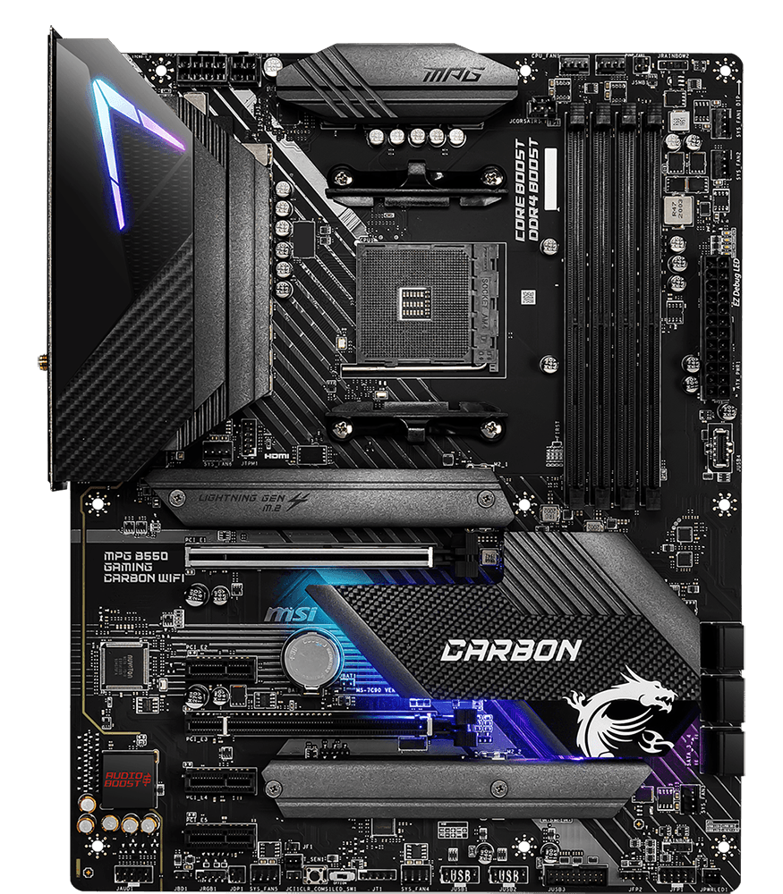 MSI MOTHERBOARDS B550 MPG GAMING CARBON WIFI 2D