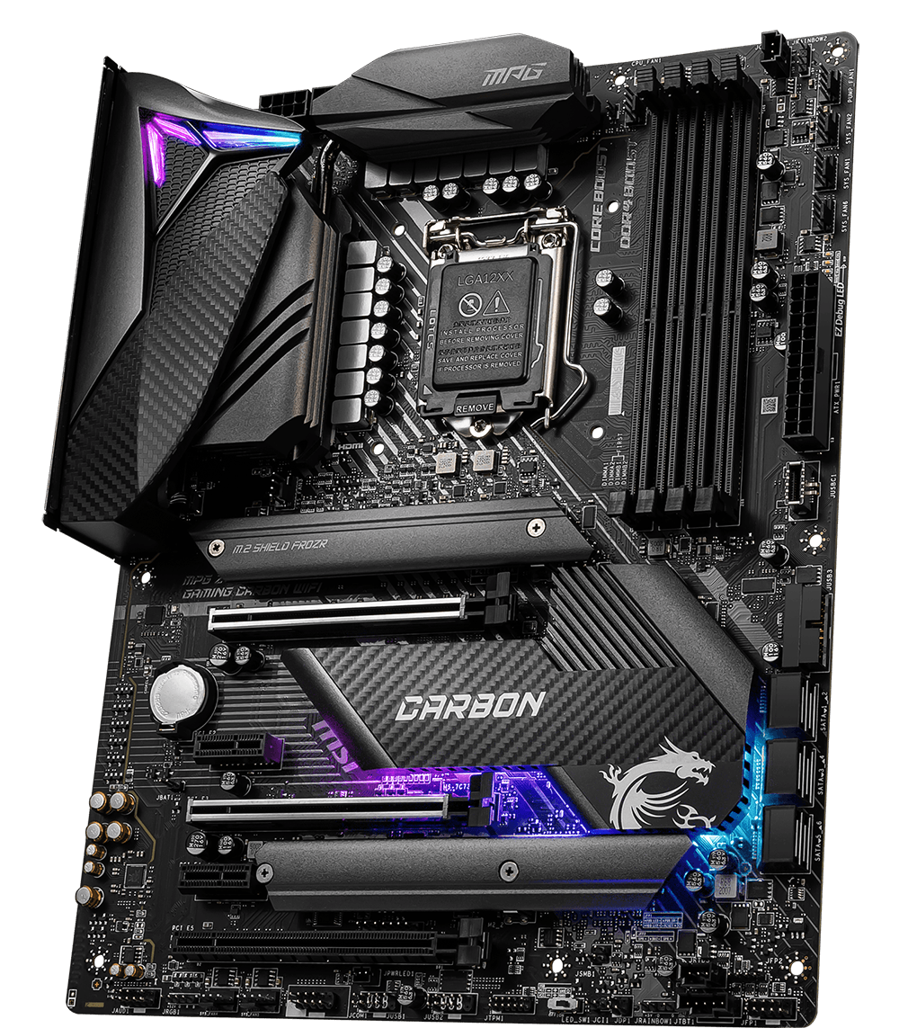MSI MOTHERBOARDS Z490 MPG GAMING CARBON WIFI 3D2