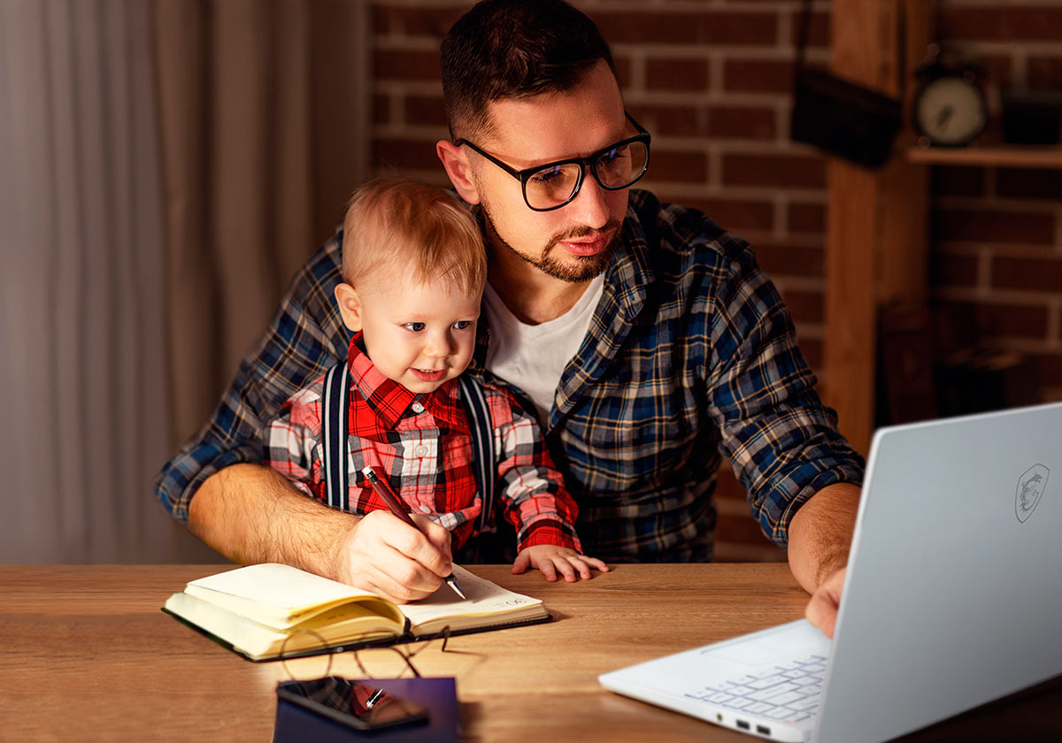 msi work from home with your family