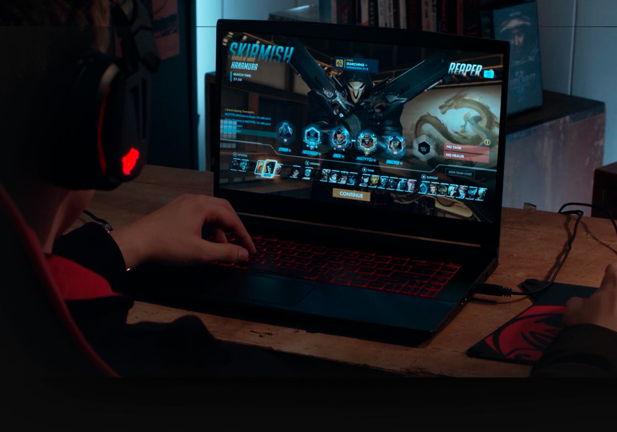gaming at home with msi laptop
