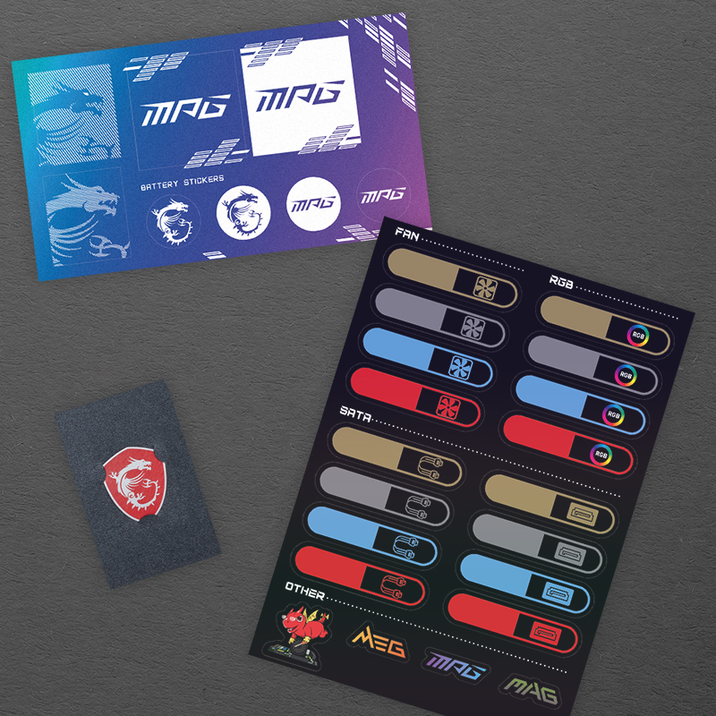 MSI Z690 INDICATOR LABELS