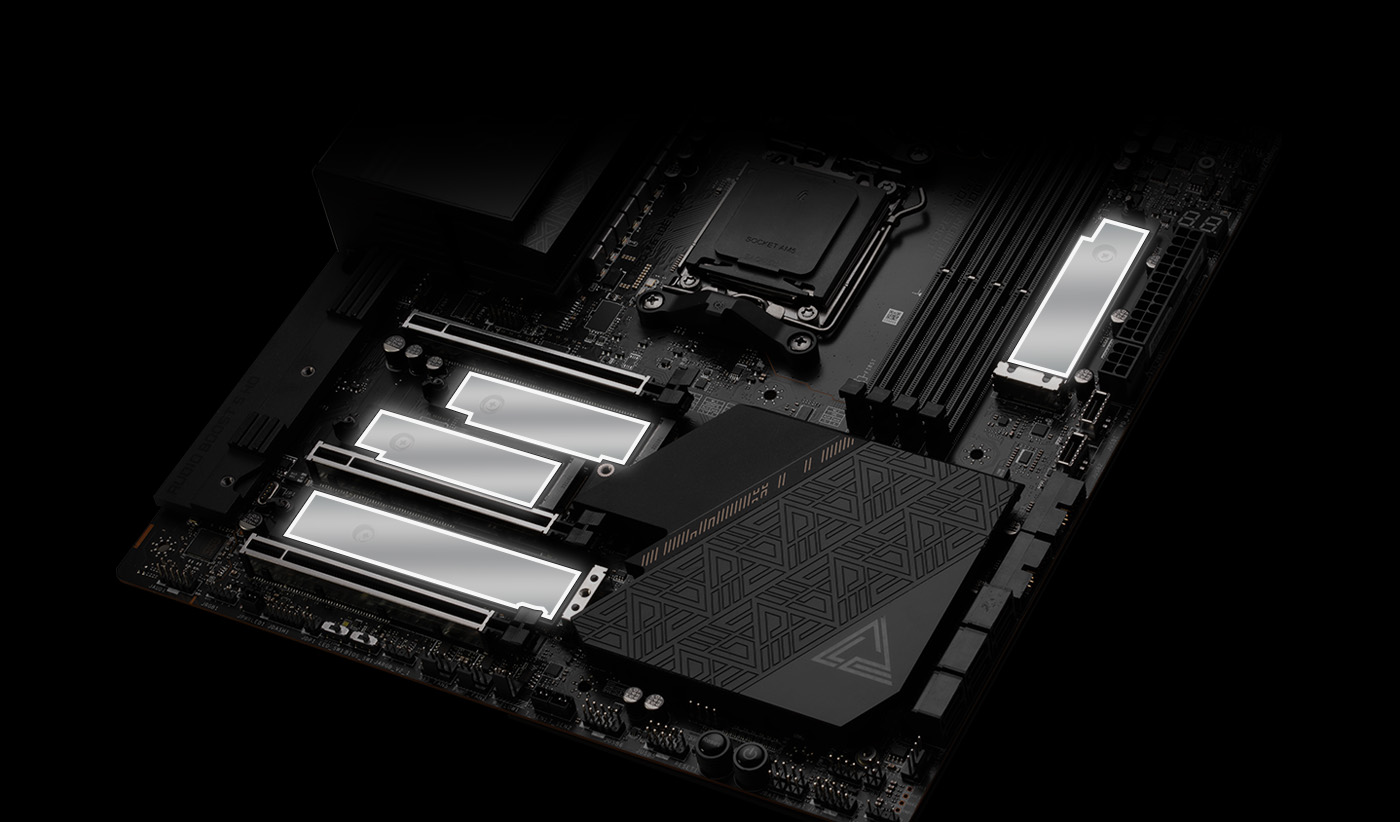 MSI MOTHERBOARDS AMD AM5 DOUBLE SIDED M.2 SHIELD FROZR