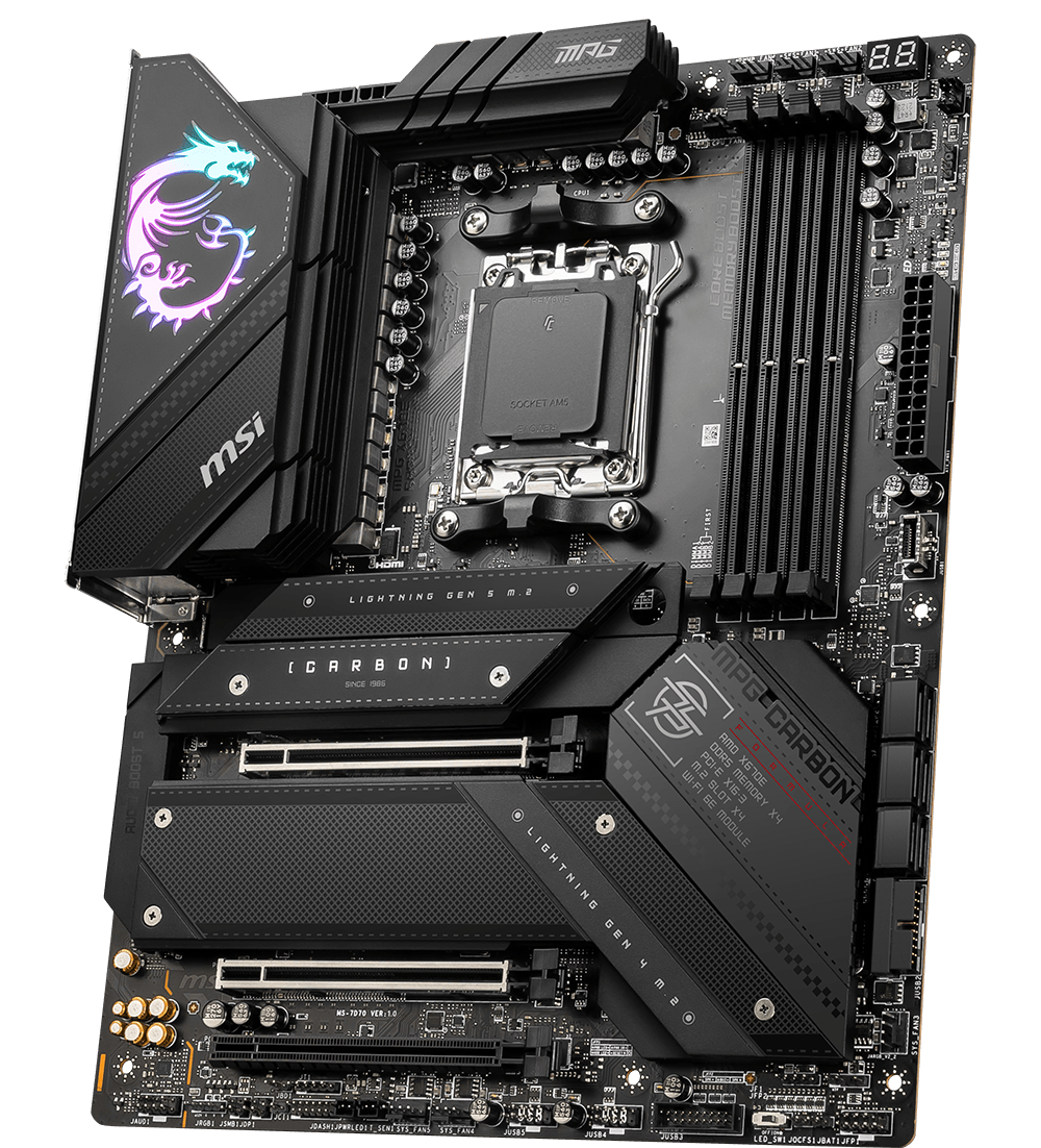 MSI MOTHERBOARDS AMD AM5 MPG X670E CARBON WIFI 3D2 RGB