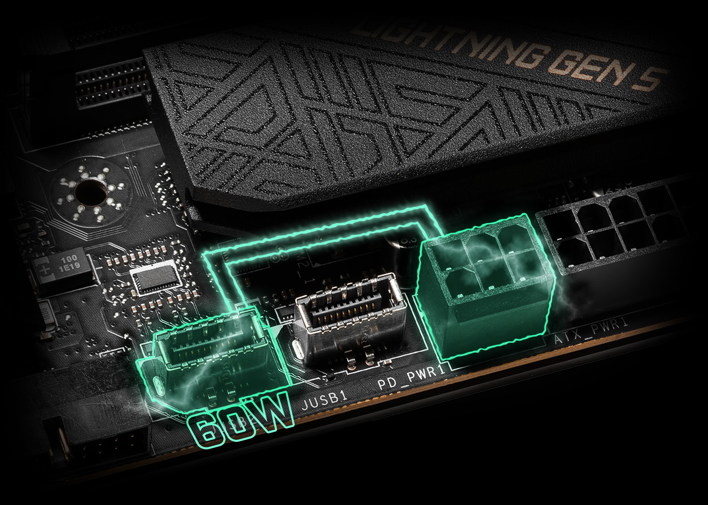 MSI MOTHERBOARDS AMD AM5 PD 60W NEON