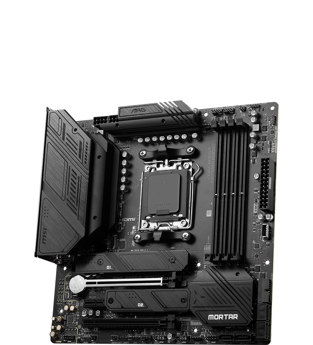 MSI MOTHERBOARDS AMD AM5 MAG B650M MORTAR WIFI 3D2