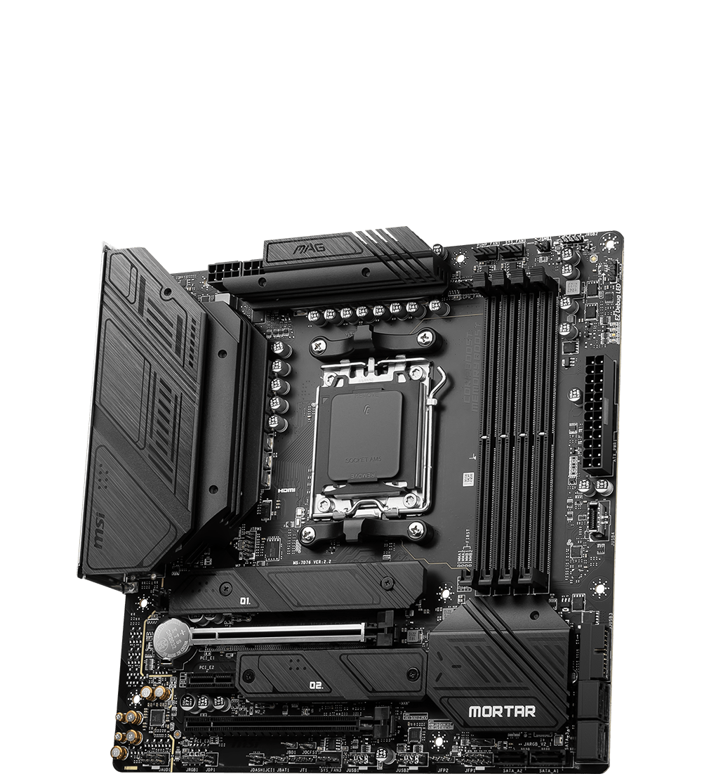 MSI MOTHERBOARDS AMD AM5 MAG B650M MORTAR WIFI 3D2