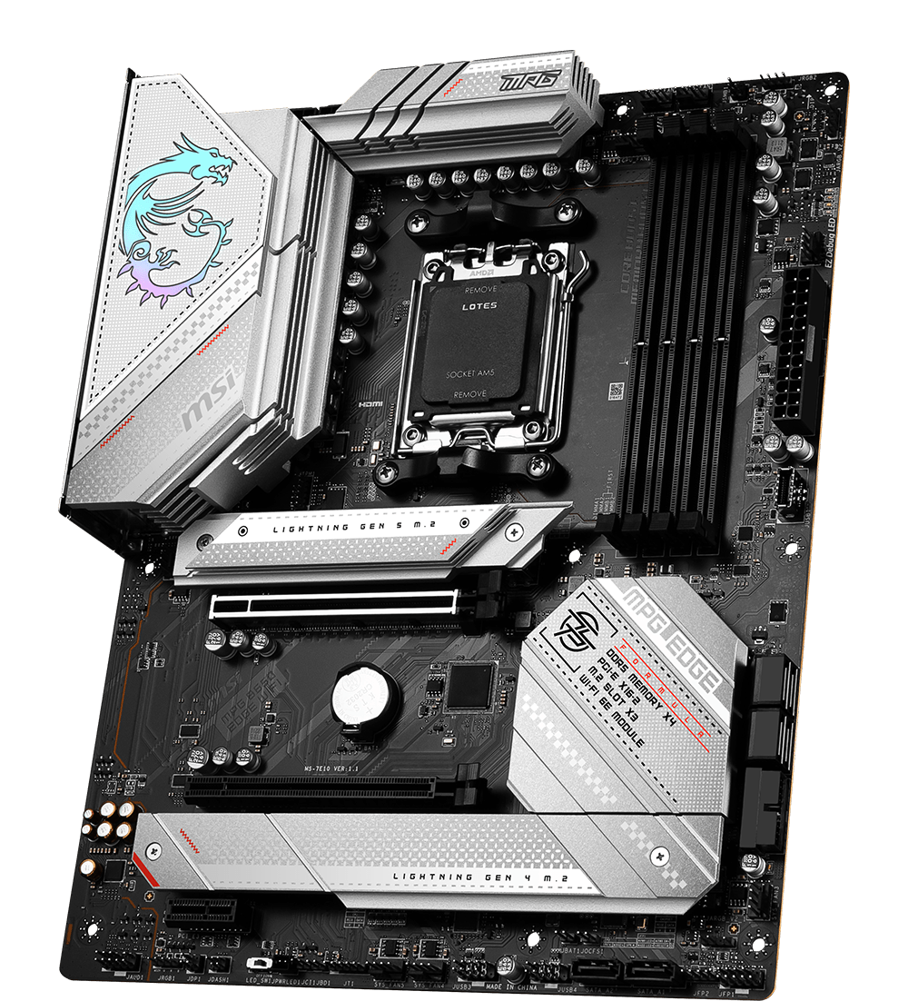 MSI MOTHERBOARDS AMD AM5 MPG B650 EDGE WIFI 3D2 RGB