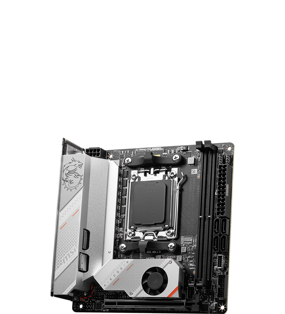 MSI MOTHERBOARDS AMD AM5 MPG B650I EDGE WIFI 3D2 RGB