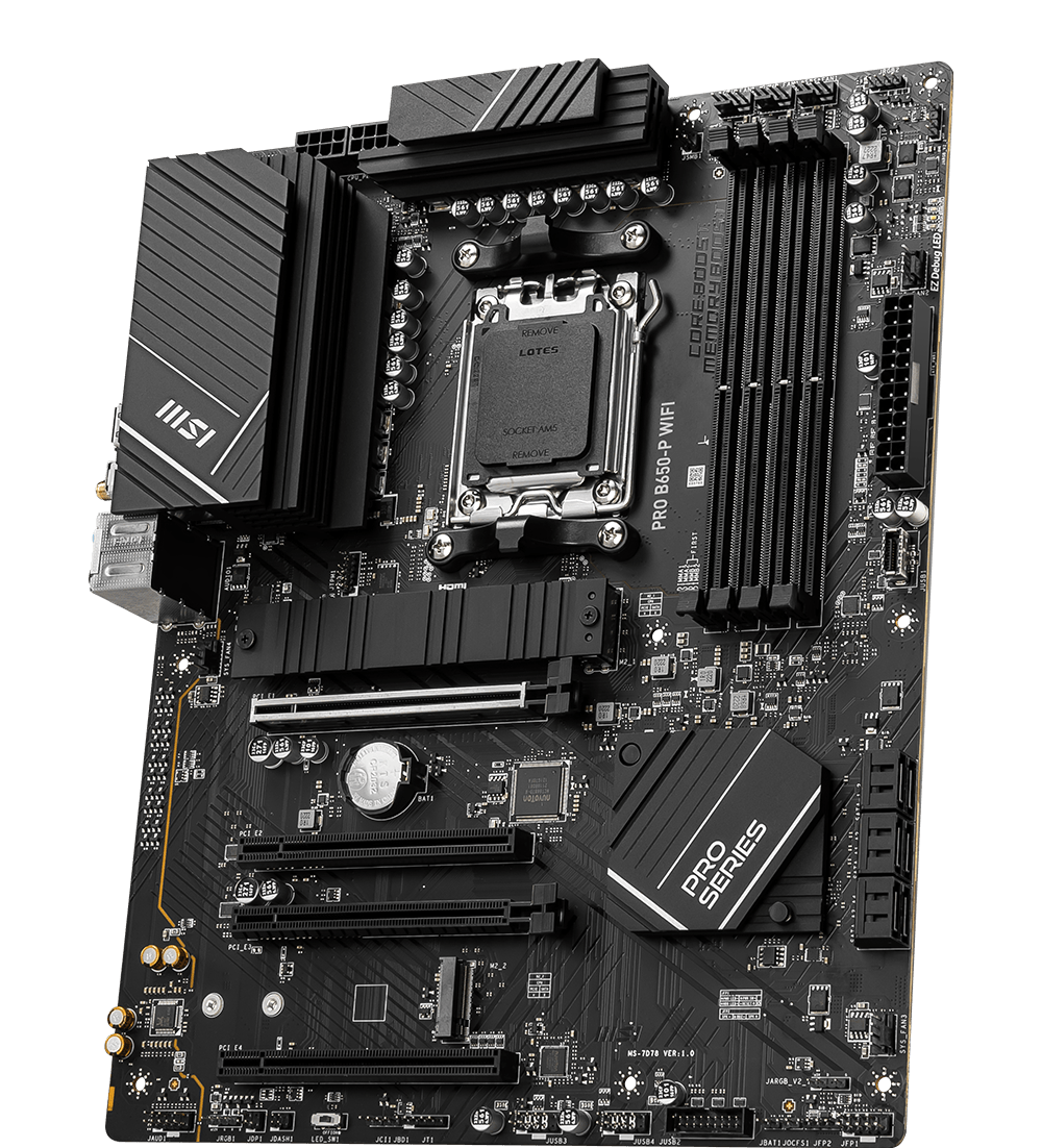 MSI MOTHERBOARDS AMD AM5 PRO B650-P WIFI 3D2
