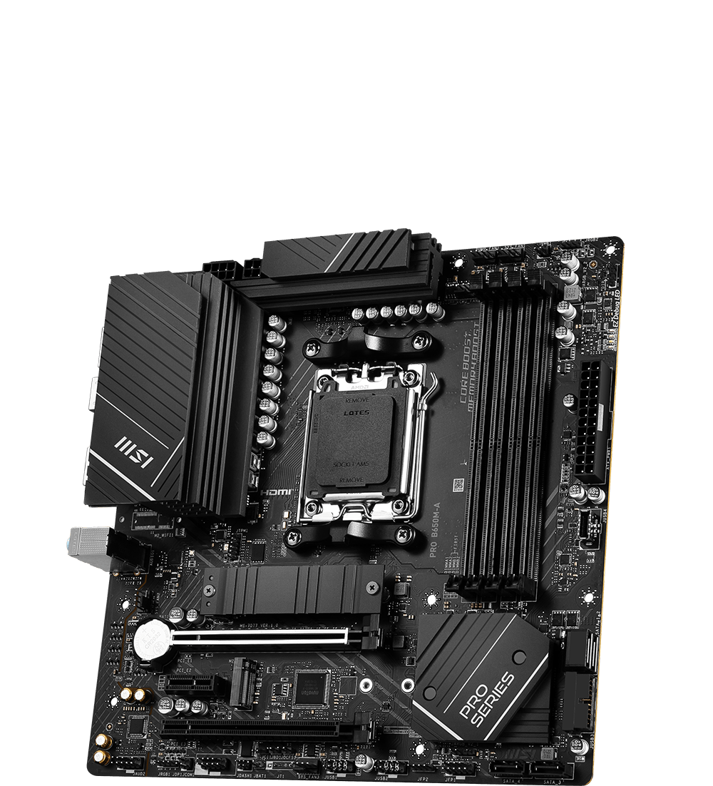 MSI MOTHERBOARDS AMD AM5 PRO B650M-A WIFI 3D2