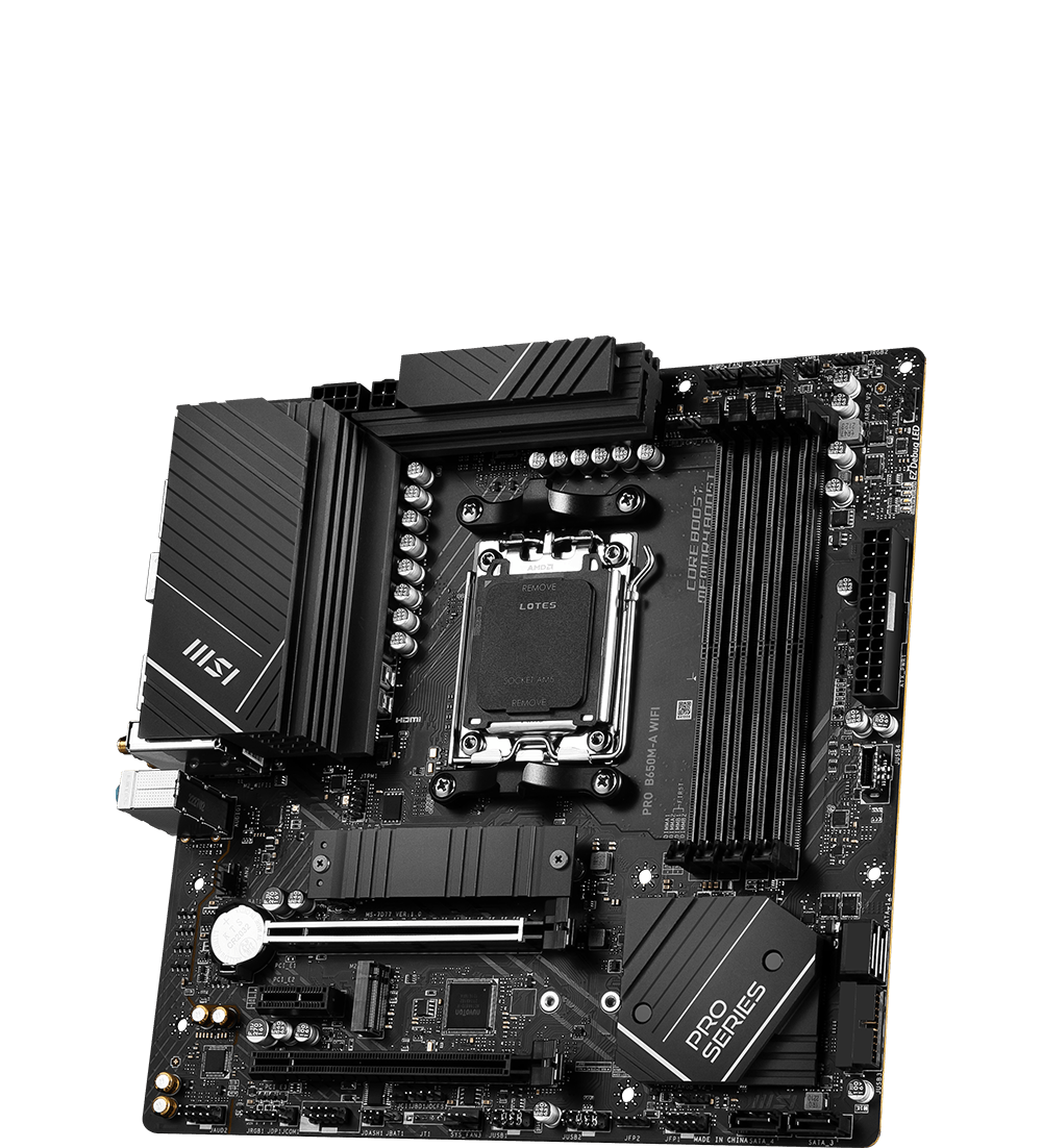 MSI MOTHERBOARDS AMD AM5 PRO B650M-A WIFI 3D2