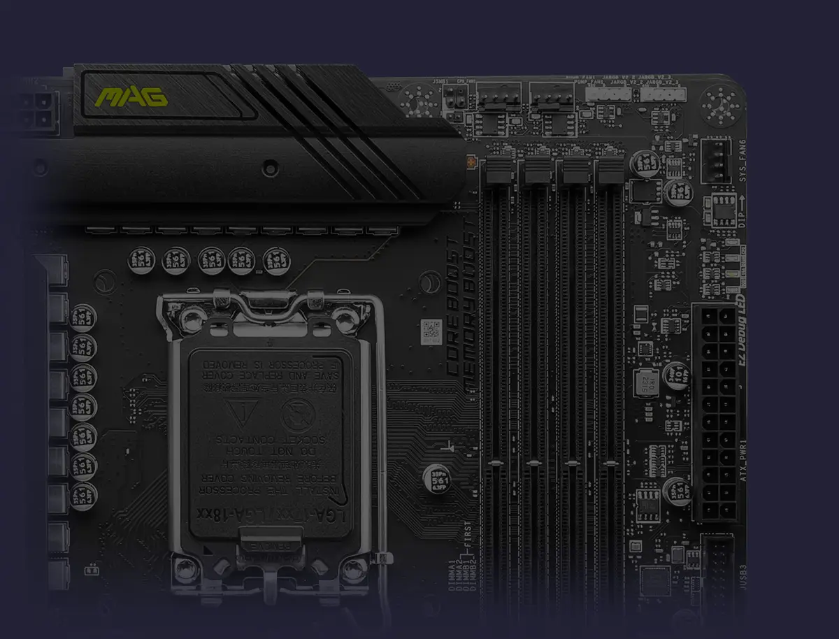 MSI Intel Z790 MAX Series Motherboards Fan Headers 1