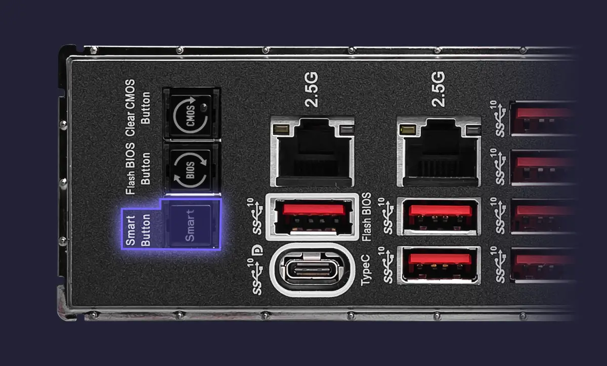 MSI Intel Z790 MAX Series Motherboards Smart Button