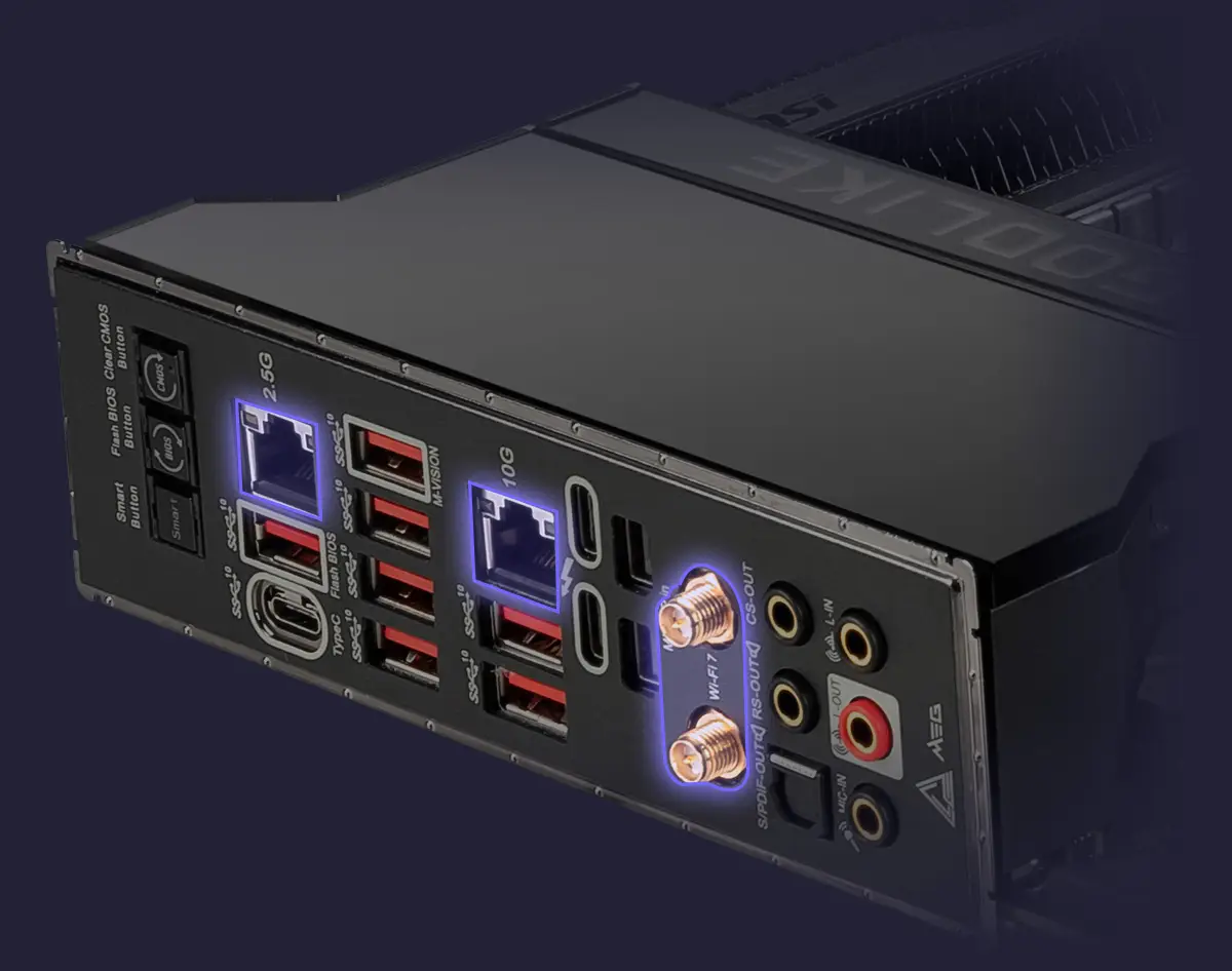 MSI Intel Z790 MAX Series Motherboards Wi-Fi 7 Solution and 10G Super LAN