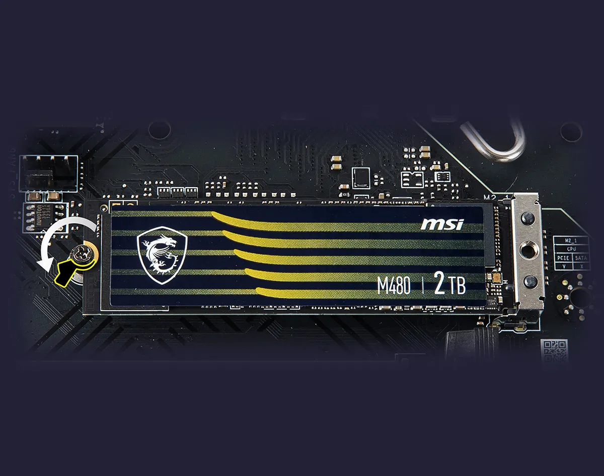 MSI Intel Z790 Series Motherboards EZ M.2 Clip 2