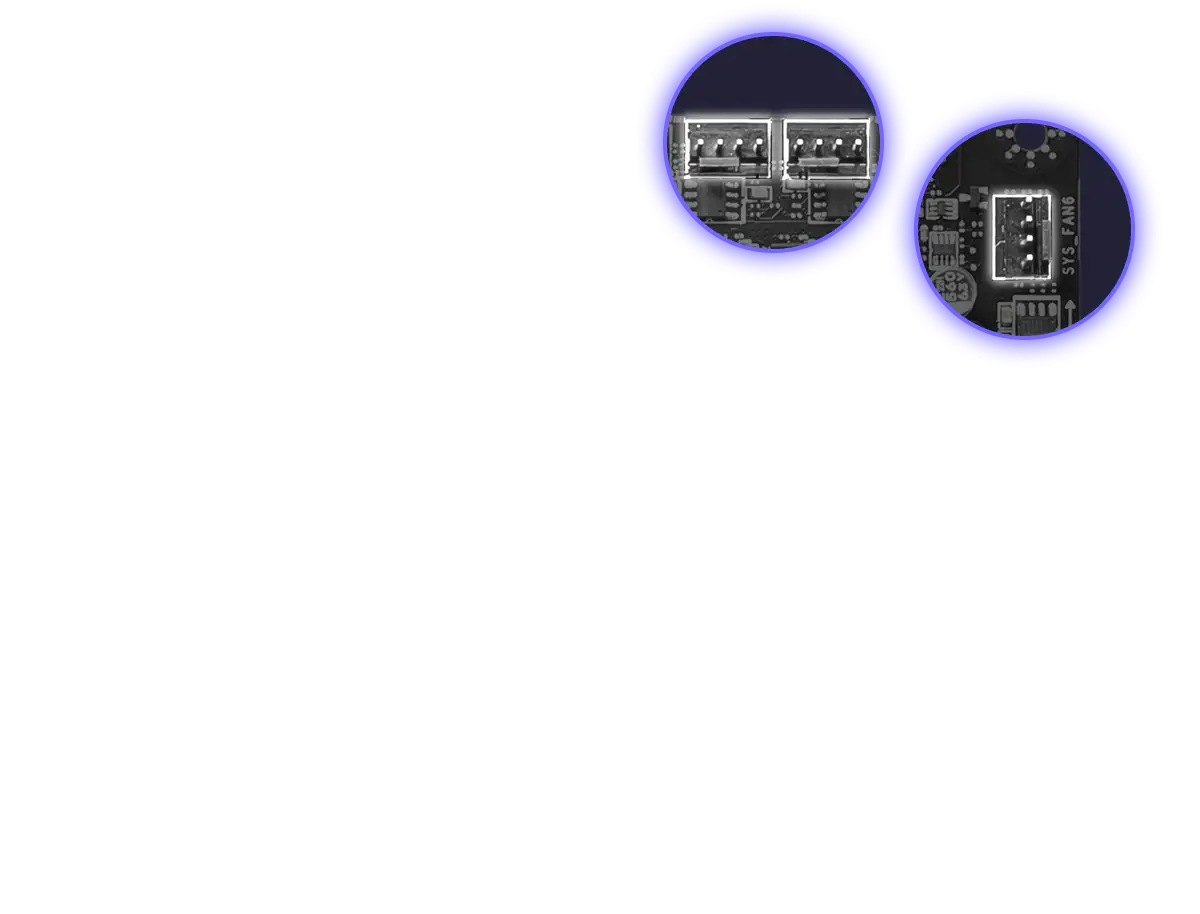 MSI Intel Z790 Series Motherboards Fan Headers 2