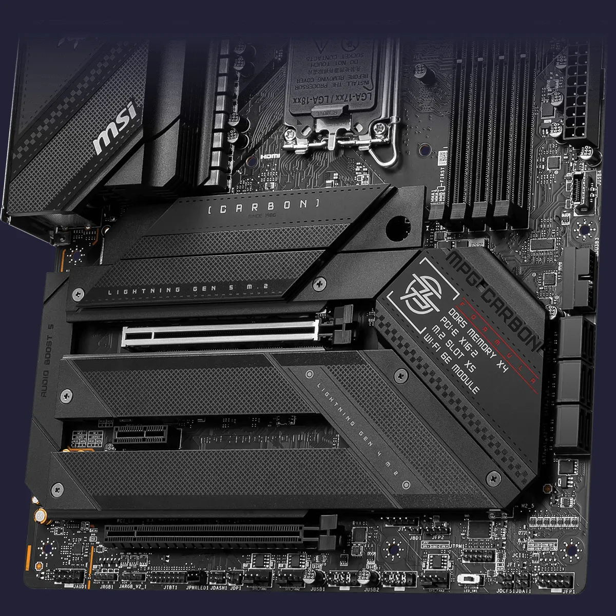 MSI Intel Z790 Series Motherboards lightning gen5 pcie m.2