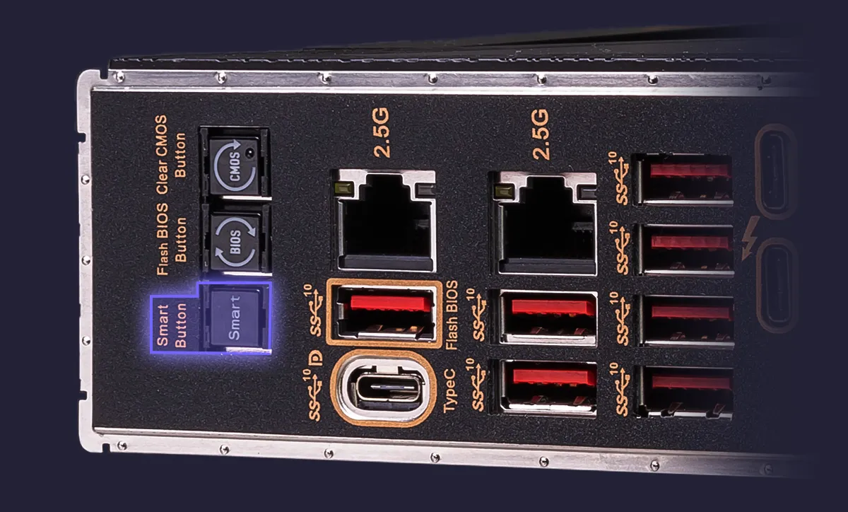 MSI Intel Z790 Series Motherboards Smart Button