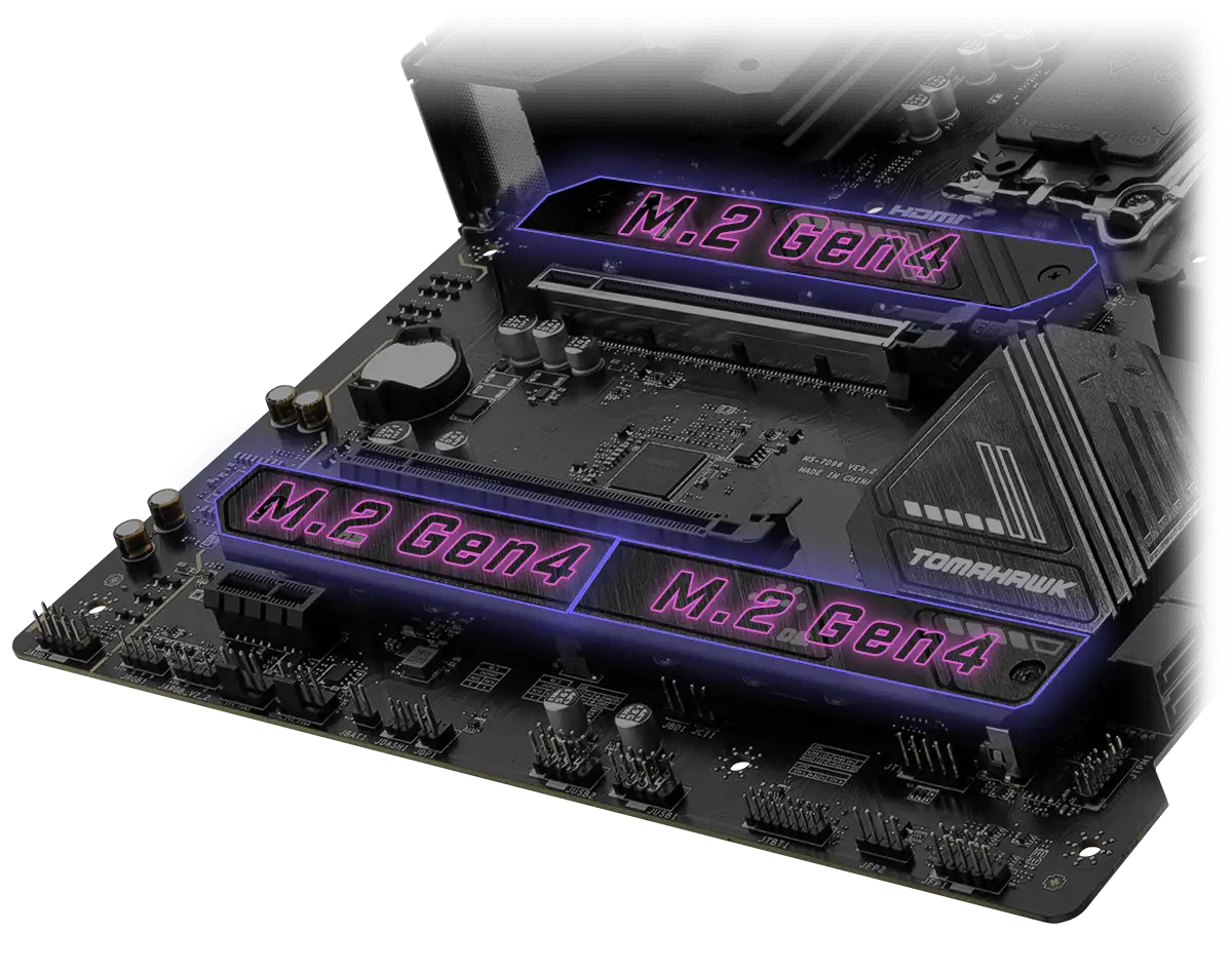 MSI Intel B760 Series Motherboards Extreme Storage Solution