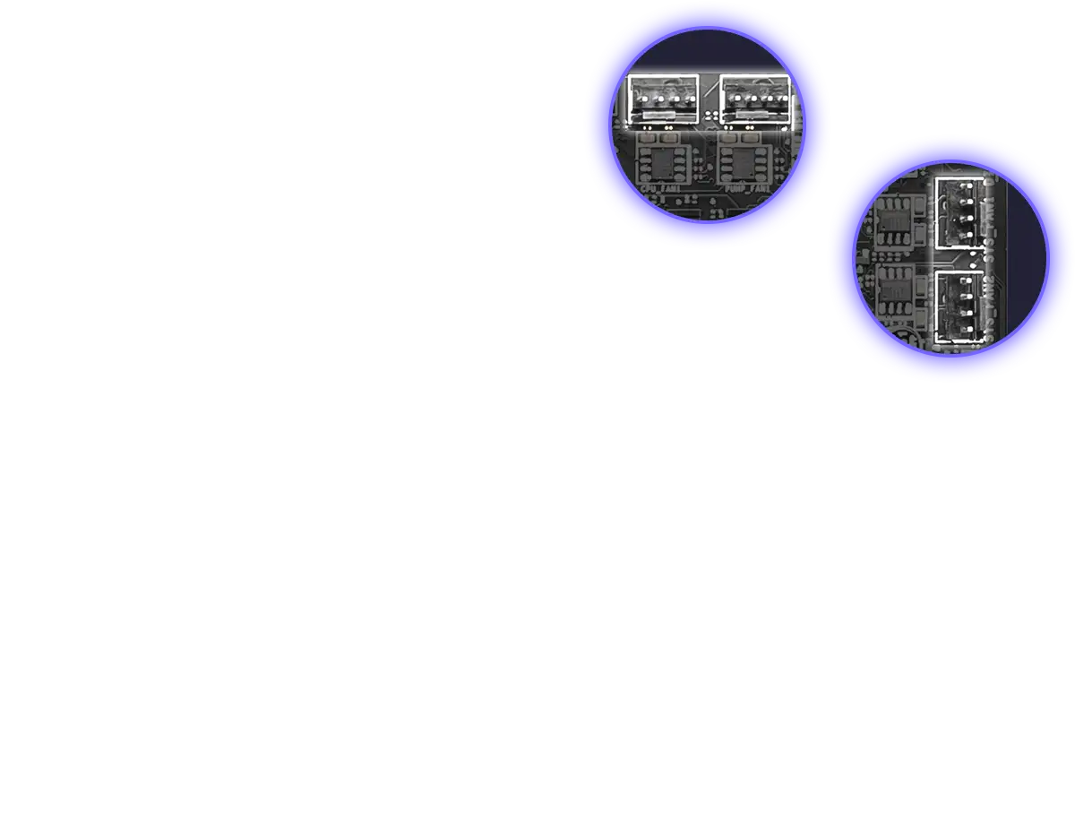 MSI Intel B760 Series Motherboards Fan Headers