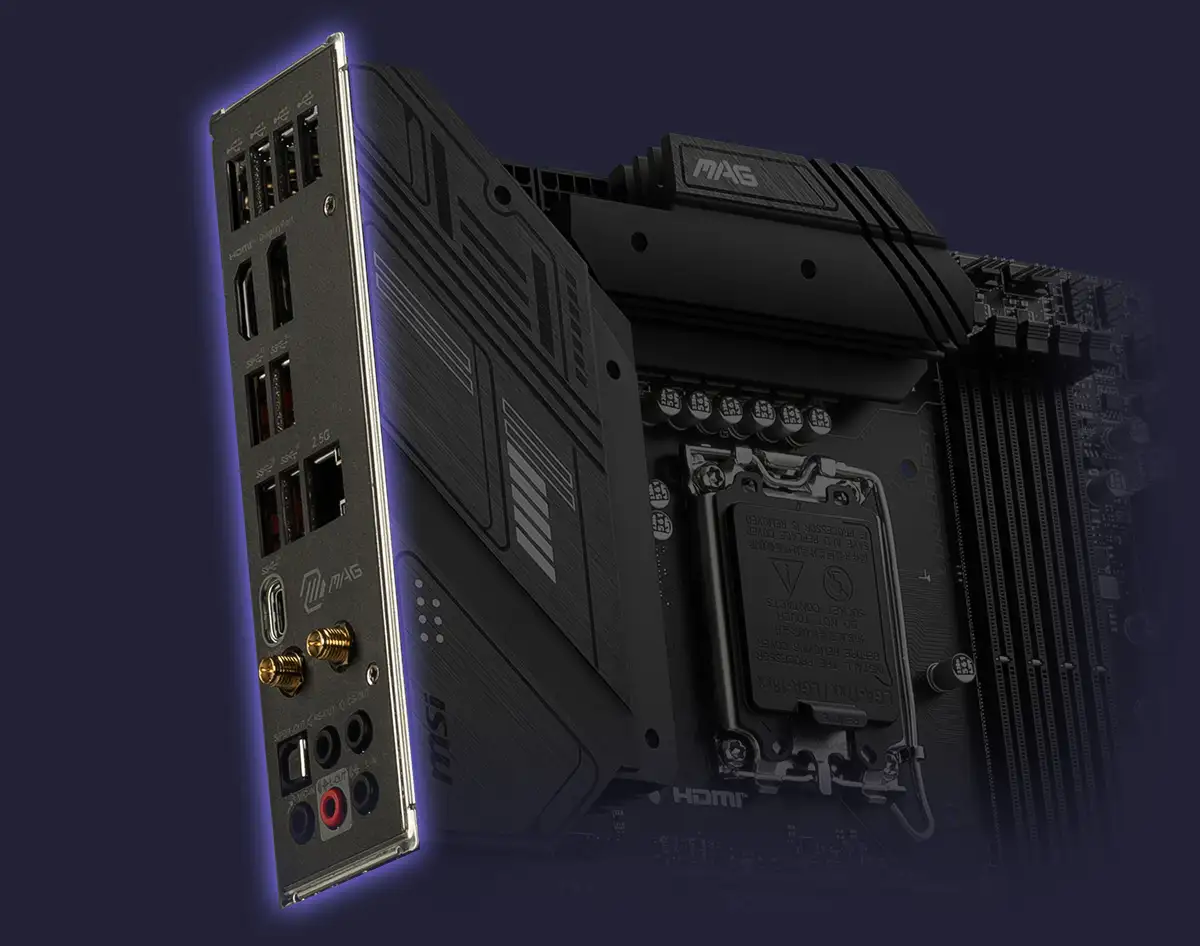 MSI Intel B760 Series Motherboards Pre-installed IO Shield 2