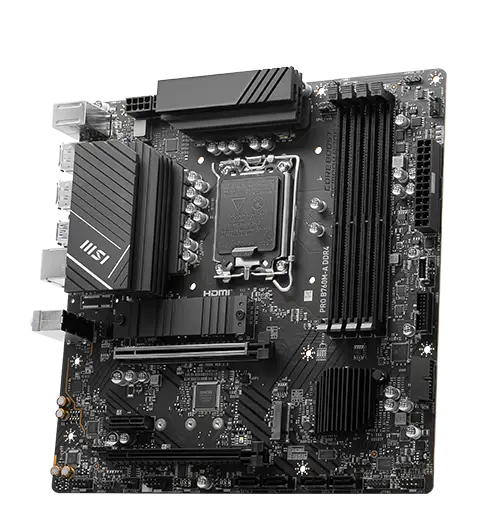 MSI Intel B760 Series Motherboards Products PRO B760M-A DDR4