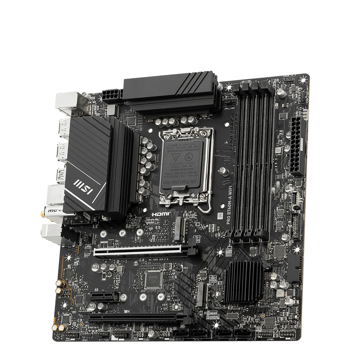 MSI Intel B760 Series Motherboards Products PRO B760M-A WIFI