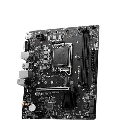 MSI Intel B760 Series Motherboards Products PRO B760M-E
