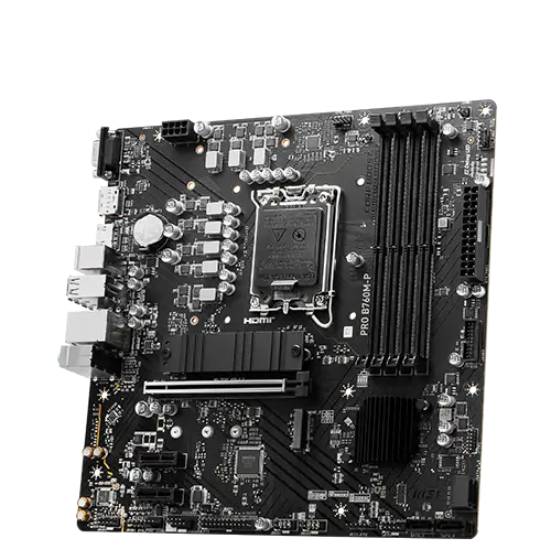 MSI Intel B760 Series Motherboards Products PRO B760M-P