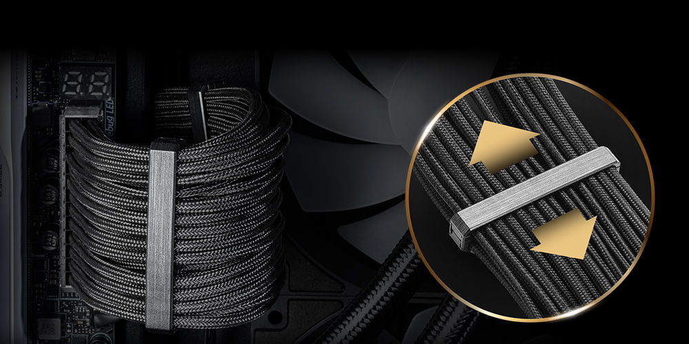 MSI ATX 3.1 POWER SUPPLY UNIT EZ DIY Cable Organizer