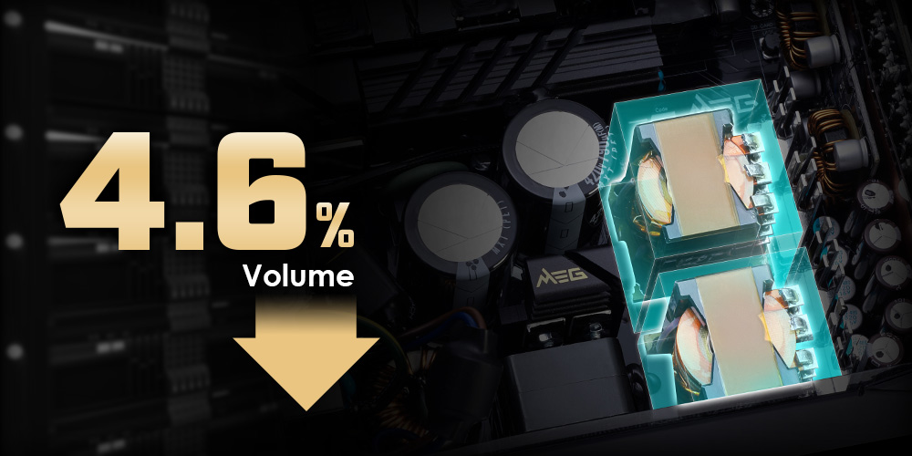 MSI ATX 3.1 POWER SUPPLY UNIT THERMAL DESIGN Server-grade Material