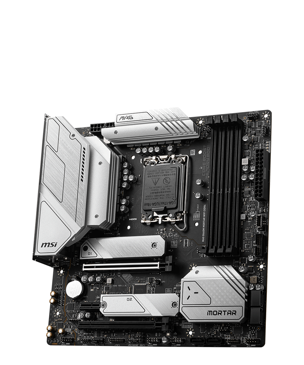 MSI White Collection Products MSI MAG B660M MORTAR WIFI DDR4 3D2