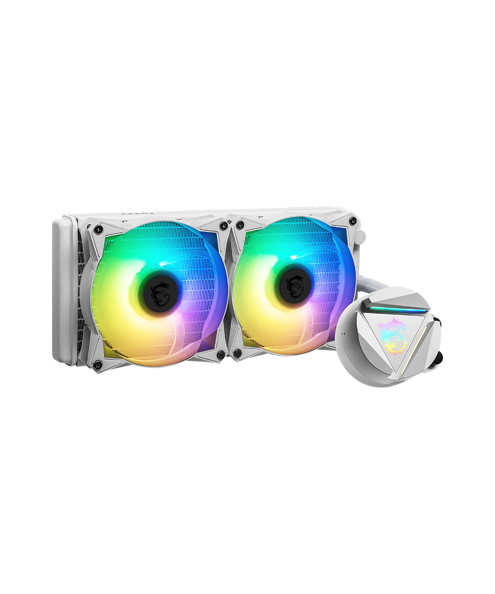 MSI White Collection Products MSI MAG CORELIQUID 240R WHITE 3D3