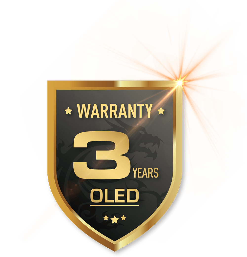 icon 3-YEAR OLED WARRANTY