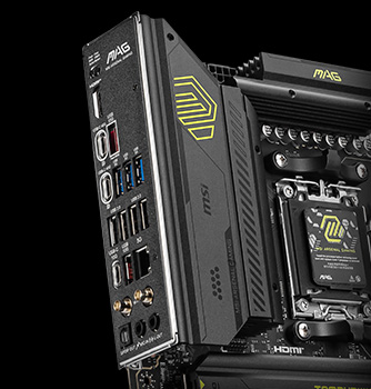 MSI 800 SERIES FEATURE EZ DIY PRE-INSTALLED I/O SHIELD